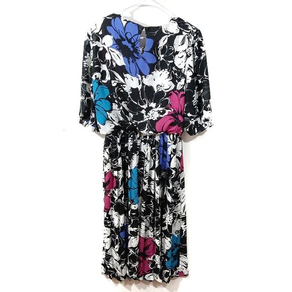 Vintage Floral Semi Sheer Dress - Picture 3 of 11